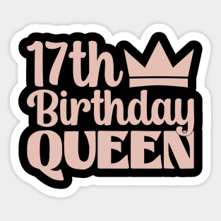 17th birthday queen Sticker